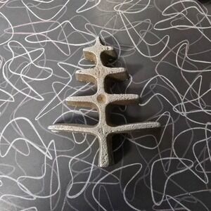 Unbranded Rosette Iron Cookie Mold Set of 2‎ Silver Vintage Baking